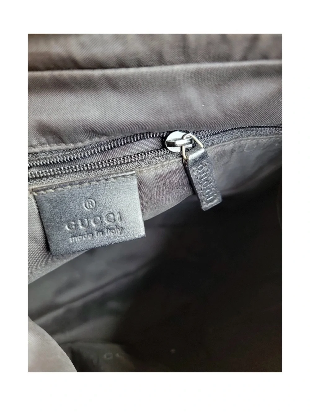 Gucci Charcoal Monogram Hobo